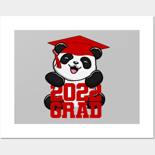 Class of 2022 Grad Shirt, Panda Bear Graduation 2022 Graduation Class of 2022 Custom Grad Senior 2022 Grad Announcement Graduate Posters and Art